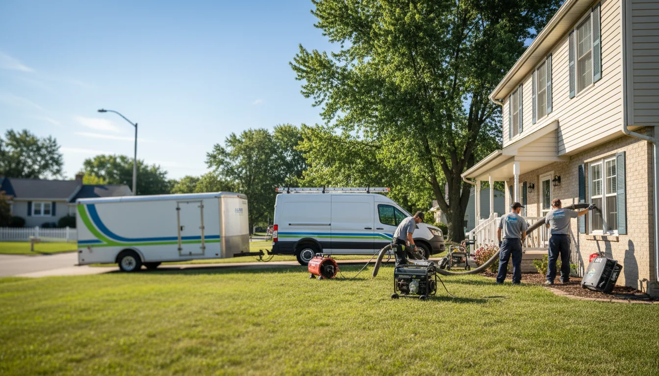 Flooded Basement Restoration And Cleanup With Repair in Nelsonville, WI near me
